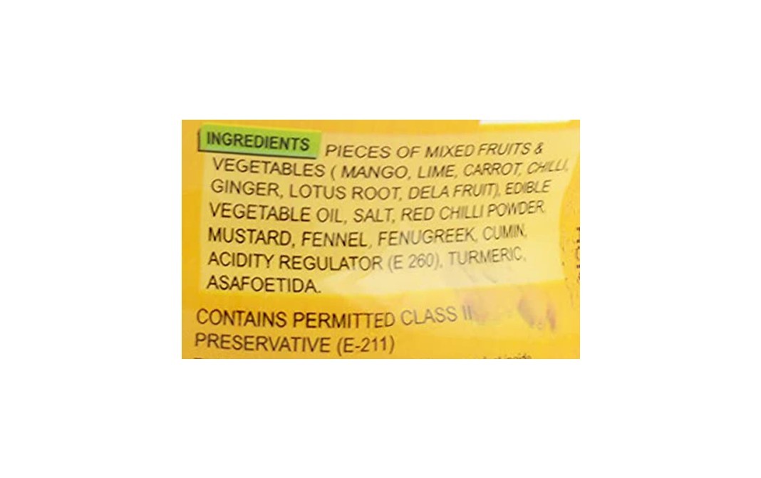 Goldiee Mixed Pickle    Plastic Jar  1 kilogram